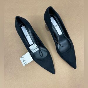 Zara | Black Sued Shoes| Size 10|
